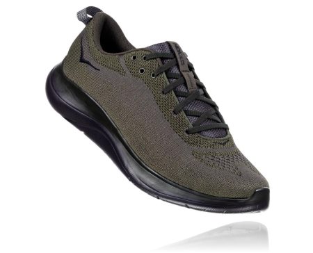 Hoka One One Hupana Flow Moški Pohodni Čevlji Črna / Zelena SI-019365V